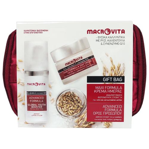Macrovita Gift Bag Advanced Formula Booster Ορός Προσώπου 30ml & Maxi Formula Day Cream Dry Κρέμα Ημέρας 40ml